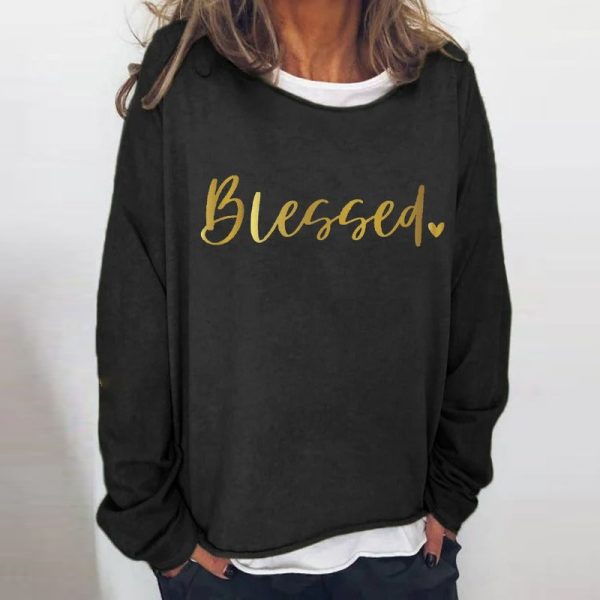 Blessed Faith Printed Long Sleeves T-shirt